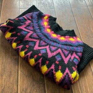 COPY - ZARA knot crew neck warm cozy winter bold sweater, fits like L